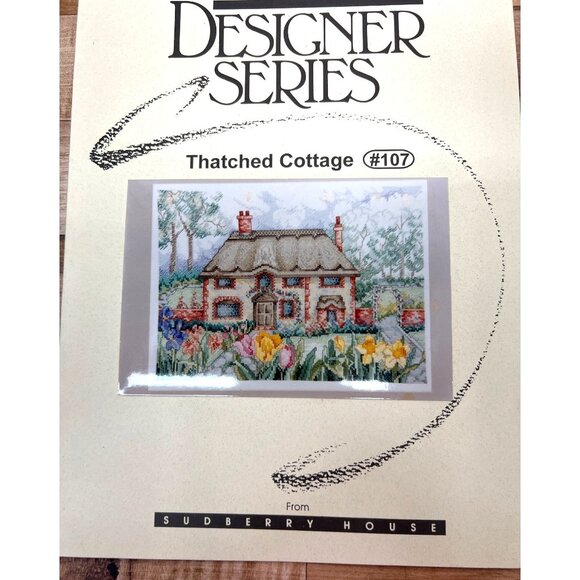 Designer Series "Thatched Cottage" Cross Stitch Pattern #107 From Sudberry House - Picture 2 of 3